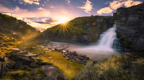 See more ideas about 2048x1152 wallpapers, youtube banner backgrounds, youtube channel art. 2048x1152 Beautiful Waterfall And Sunrise 2048x1152 Resolution HD 4k Wallpapers, Images ...