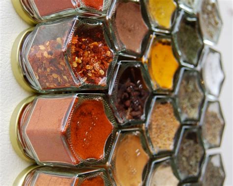Glass Spice Jars Custom Magnetic Spice Rack 24 By Gneissspice
