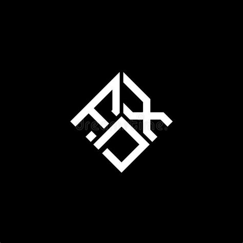 Fdx Letter Logo Design On Black Background Fdx Creative Initials