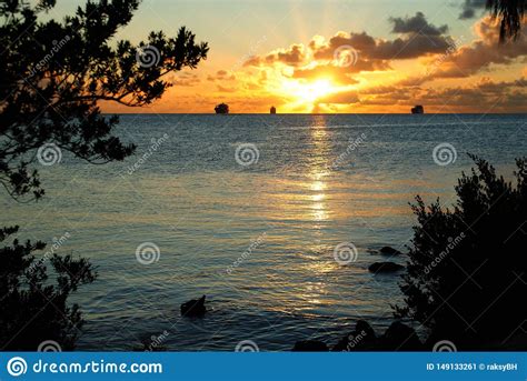 Tropical Island Sunset Photos Stock Image Image Of Colors Travel