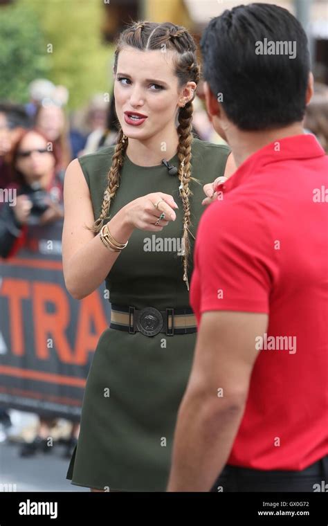 Bella Thorne Seen At Universal Studios Where She Was Interviewed By