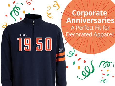 Corporate Anniversaries A Perfect Fit For Decorated Apparel Vantage