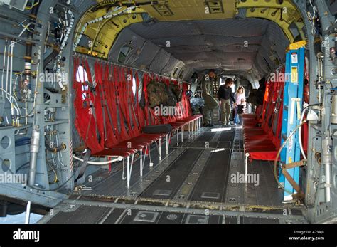 Chinook Helicopter Interior Stock Photo 6722599 Alamy