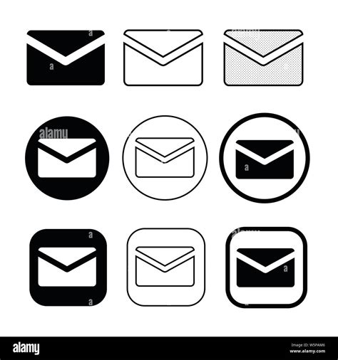 Set Of Simple Sign Email Icon Mail Symbol Stock Vector Image And Art Alamy