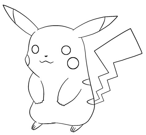 Pikachu Lineart By Luiz1041 On Deviantart