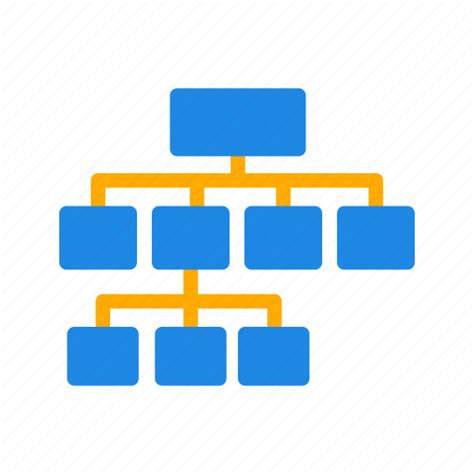 Chart Diagram Flowchart Hierarchy Organizational Structure Icon
