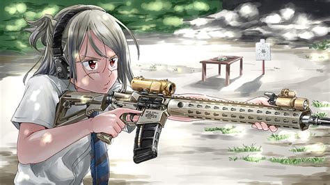 1680x1050px free download hd wallpaper anime anime girls long hair weapon gun