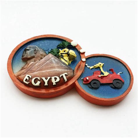 Cairo Sphinx Pyramid Egypt Fridge Magnet Travel Souvenir T Etsy