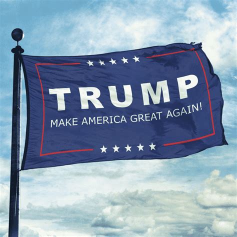 Trump Make America Great Again Patriotic House Flag Patriot Powered
