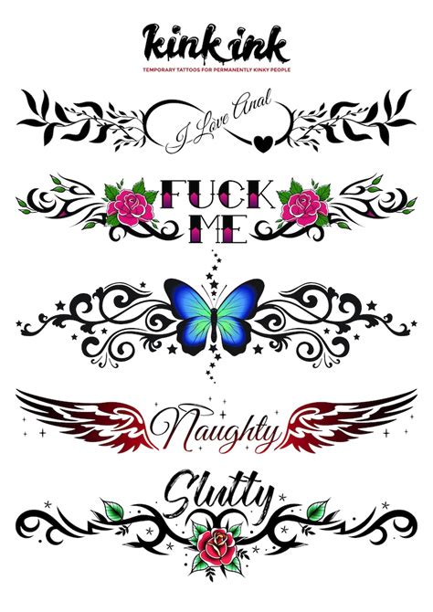 102 Kinky Adult Temporary Tattoos By Kink Ink Adult Tattoos Etsy