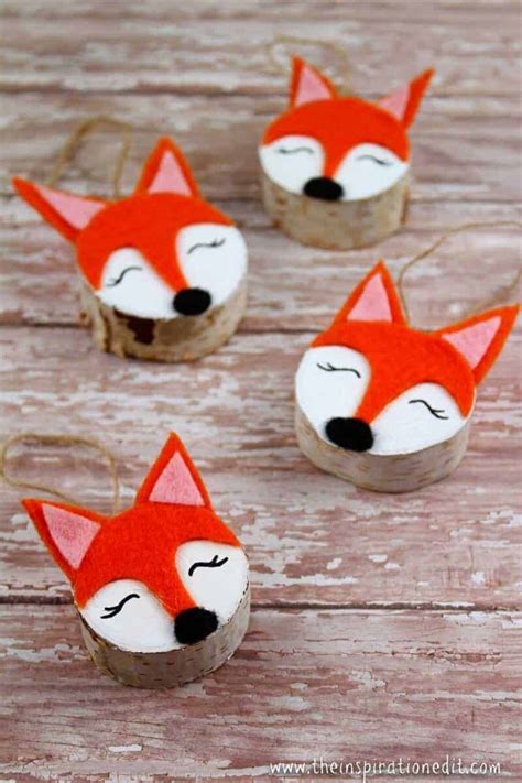 Diy Wooden Fox Craft The Kids Will Love · The Inspiration Edit