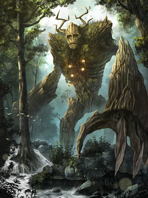 Ancient Forest Elemental On Behance