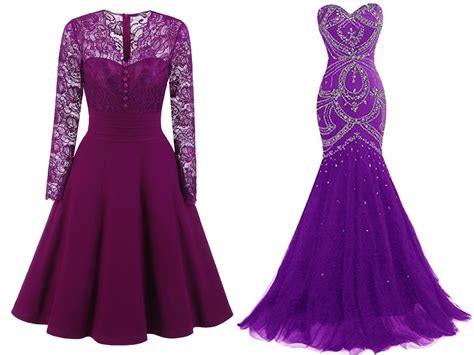 15 Stunning Models Of Purple Dresses For Ladies In Fashion