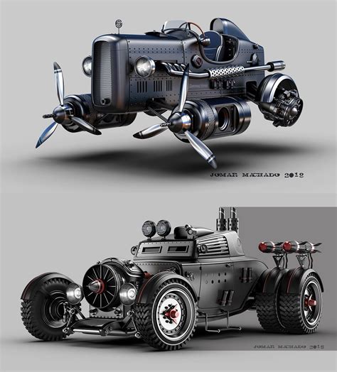 Dieselpunk Vehicles Futuristic Cars Concept Cars