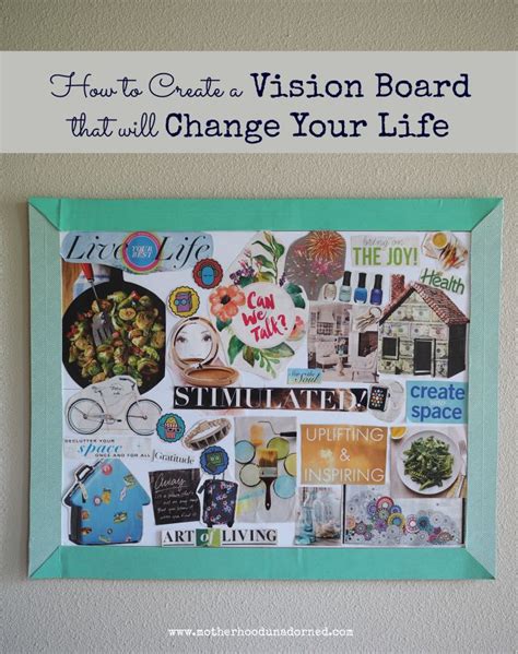 How To Create A Vision Board That Will Change Your Life Projectamazing