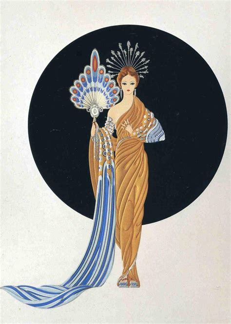 Standing And Fabulous Athena Artist Erte Style Art Deco Genre