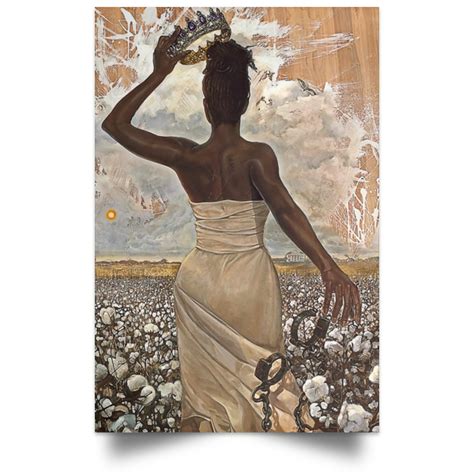 Black Girl Magic African American Black Queen Vertical Poster