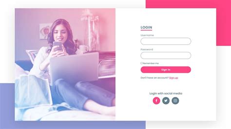 Responsive Login Signup Form With D Animation Using Html Css Riset