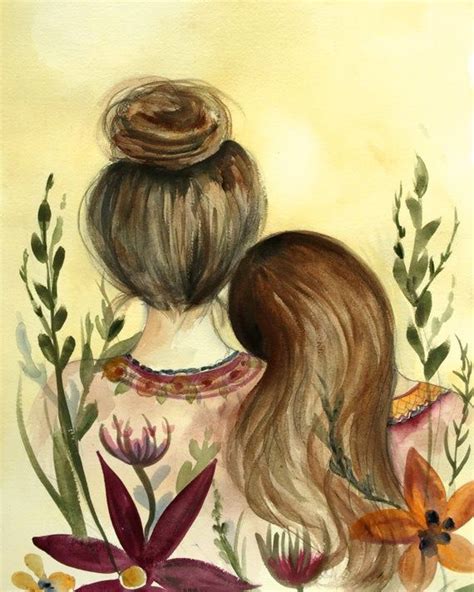 Mother And Daughter Our Garden Art Print T Etsy In 2021 Mother