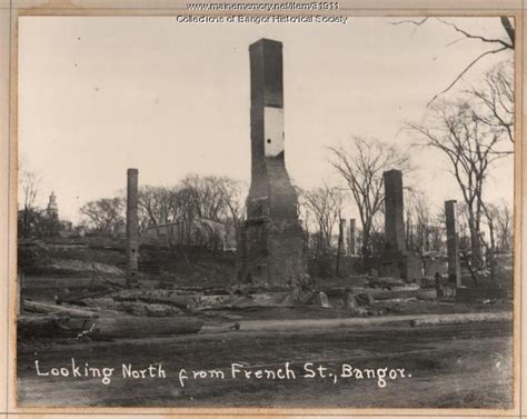 French Street Ruins Bangor 1911 Maine Memory Network