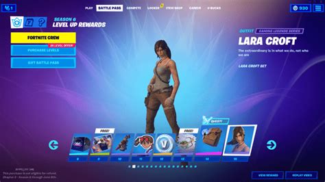 Fortnite Chapter 2 Season 6 Battle Pass Skins To Tier 100 Lara Croft Images And Photos Finder