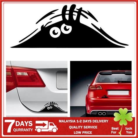 funny peeking monster auto car walls windows sticker used for car and motorcycle helmet shopee