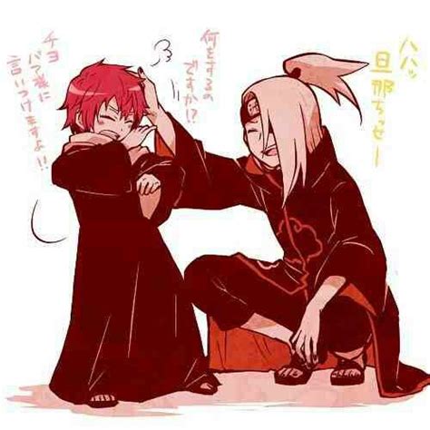 Deidara And Kid Sasori Naruto Naruto Images Naruto Cute