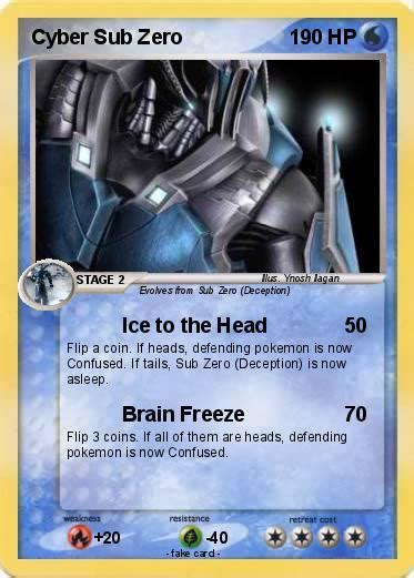 Pokémon Cyber Sub Zero 29 29 Ice To The Head My Pokemon Card