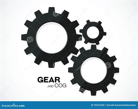 Gear Cogs Stock Vector Illustration Of Progress Cogwheel 79231038