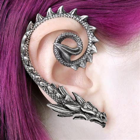 Ostrogoth Dragon Ear Wrap Ear Wrap Earrings Dragon Earrings Gothic Jewelry
