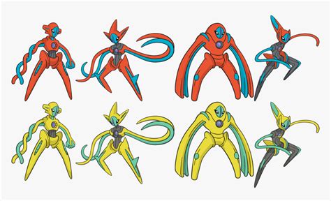 Shiny Deoxys All Forms Png Download Shiny Deoxys Speed Form