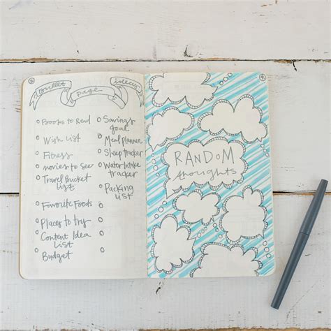 Bullet Journal For Beginners Bullet Journal Page Layouts The Blue Sky