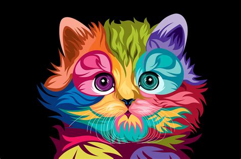 Dibujos De Gatos Con Color Para Imprimir