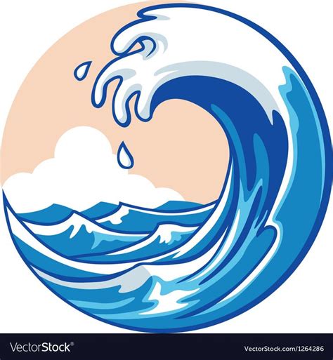 Ocean Wave Vector Easy To Edit Download A Free Preview Or High Quality