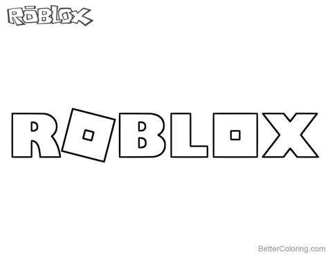 Logo Of Roblox Coloring Pages Free Printable Coloring Pages