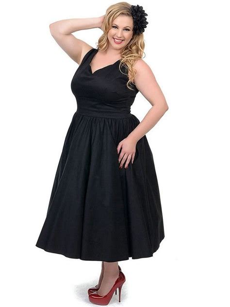 A Lineprincess V Neck Sleeveless Tea Length Satin Plus Size Prom