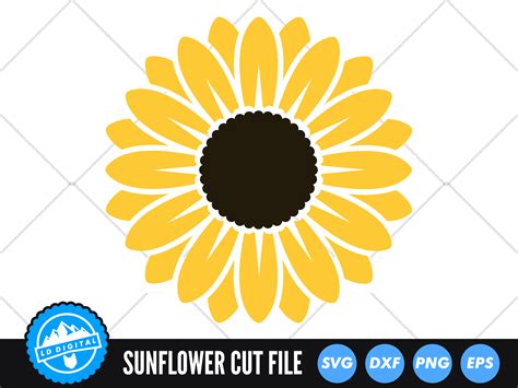 Sunflower Svg Flower Cut File Graphic By Lddigital · Creative Fabrica