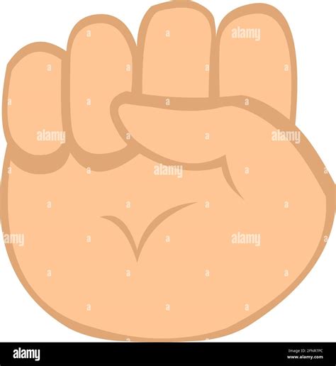 Vector Emoticon Illustration Of A Closed Hand Stock Vector Image And Art