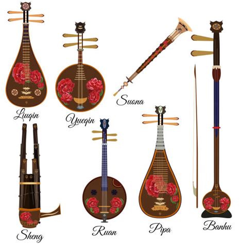 Chinese Instrument Illustrations Royalty Free Vector Graphics And Clip