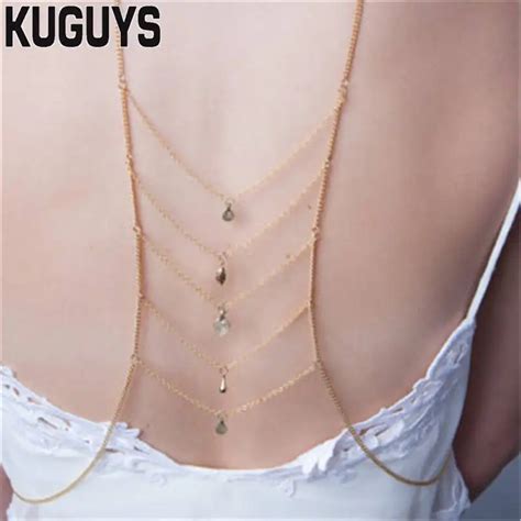 Kuguys Fashion Sexy Body Jewelry Belly Chains Women Trendy Tassel