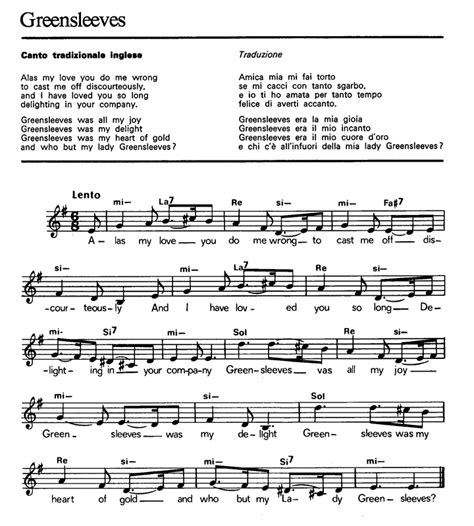 Two versions of greensleeves for acoustic fingerstyle guitar to try. GREENSLEEVES Sheet music - Guitar chords | Easy Sheet Music