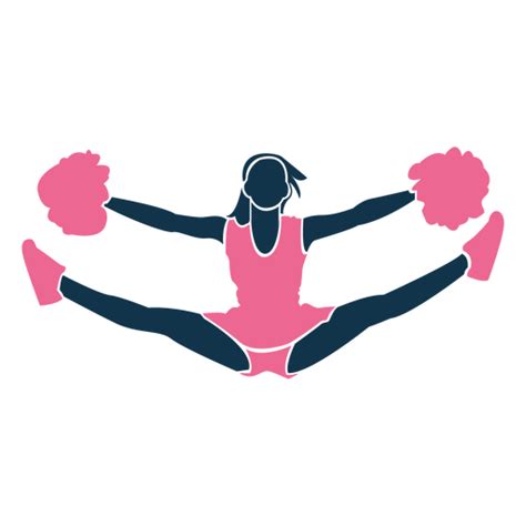 Cheerleader Split On Air Transparent Png And Svg Vector File
