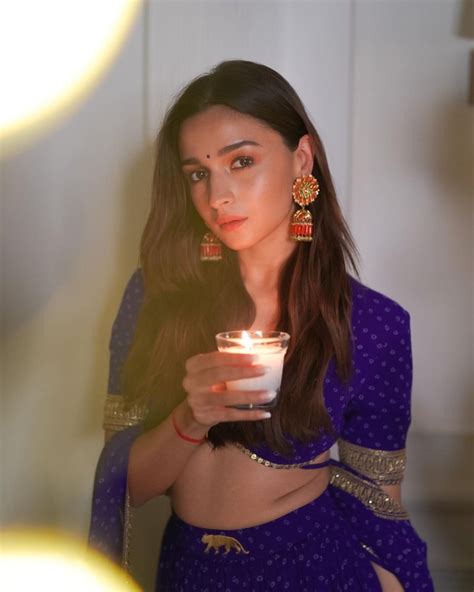 Alia Bhatt Stuns In A Violet Printed Lehenga For Diwali21