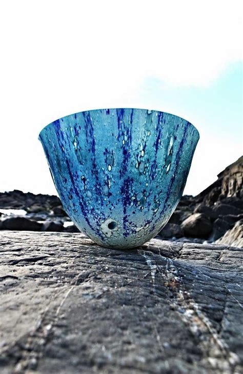 Art Glass Vessel Caspian By Gregg Anston Race Boha Glass