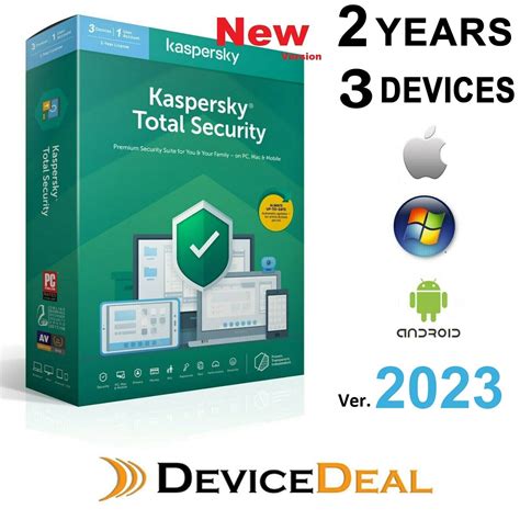 Kaspersky Total Security 3 Device 2 Year License Key 2023 Version