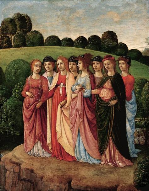Gherardo Di Giovanni Del Fora Florentine Chaste Women In A Landscape 1480s Medieval