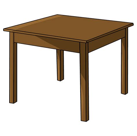 How To Draw A Cartoon Table Lordunit28