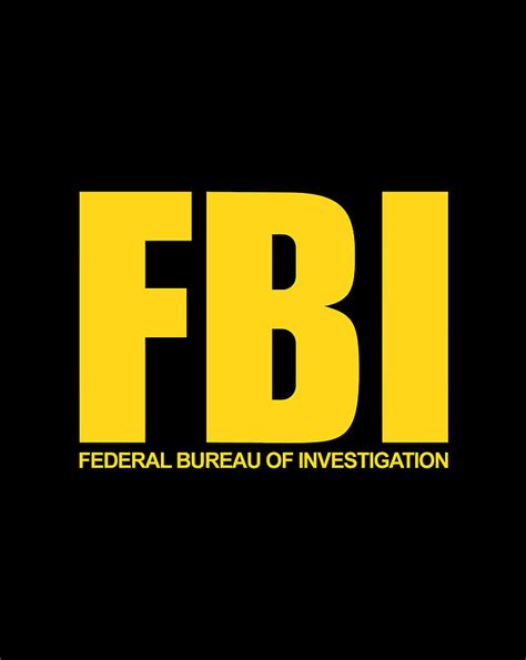 Fbi Shirt Federal Bureau Of Investigation Logo Classic Digital Art By