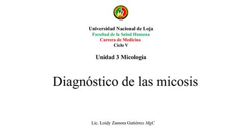 Calam O Diagn Stico De Laboratorio De Las Micosis