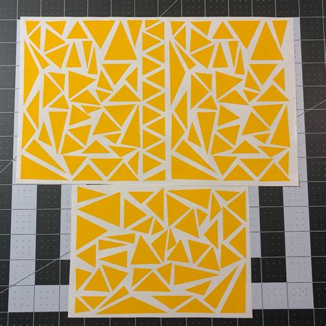 Triangle Pattern Camo Stencil Pack For Duracoat Cerakote Gunkote And